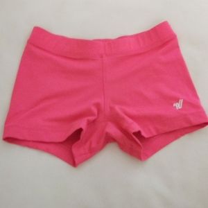 Hot pink athletic shorts